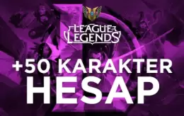 LOL (League of Legends) – Full Şampiyon + 50 Skin Hesap